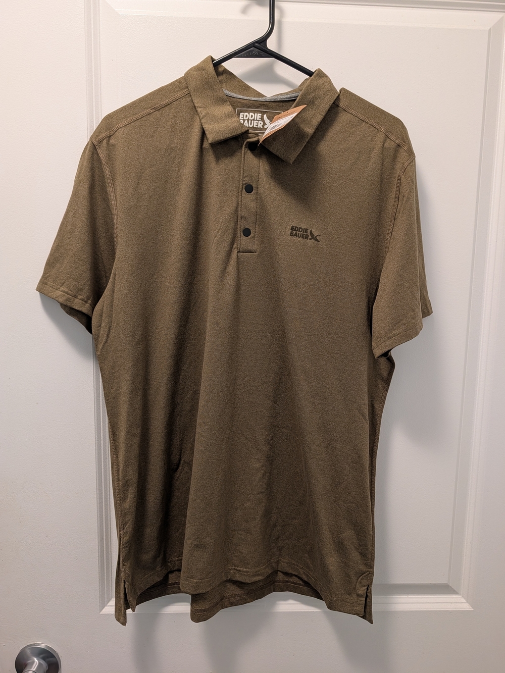 Eddie Bauer Men's Olive Polo Shirt